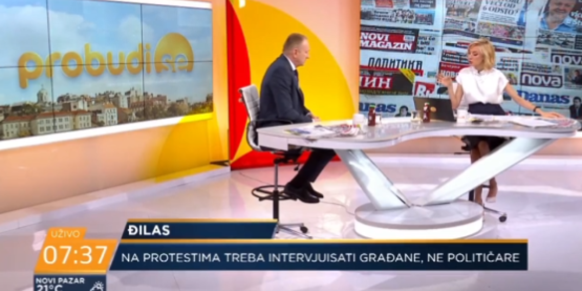 Sraman odnos Dragana Đilasa prema voditeljki Nove S! Skandalozno ponašanje lidera SSP (VIDEO)