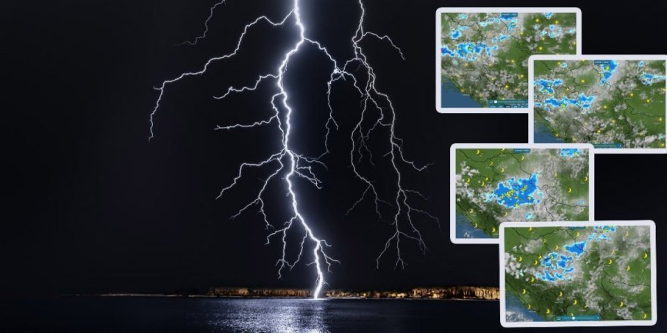 Jaka oluja stigla u Srbiju! Evo kako će se kretati i kada se očekuju najveći udari! (FOTO)