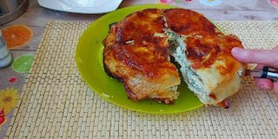Lazanje sa sirom i spanaćem! Hrskave i ukusne, a spremaju se za pola sata (VIDEO)