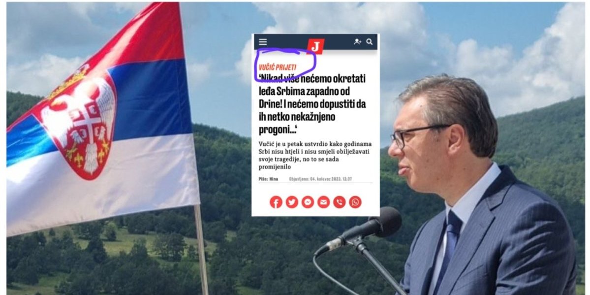 Navikli na Srbiju koja se sklanja i izvinjava, pa im ništa nije jasno! Ustaški mediji napali Vučića jer je uz svoj narod!