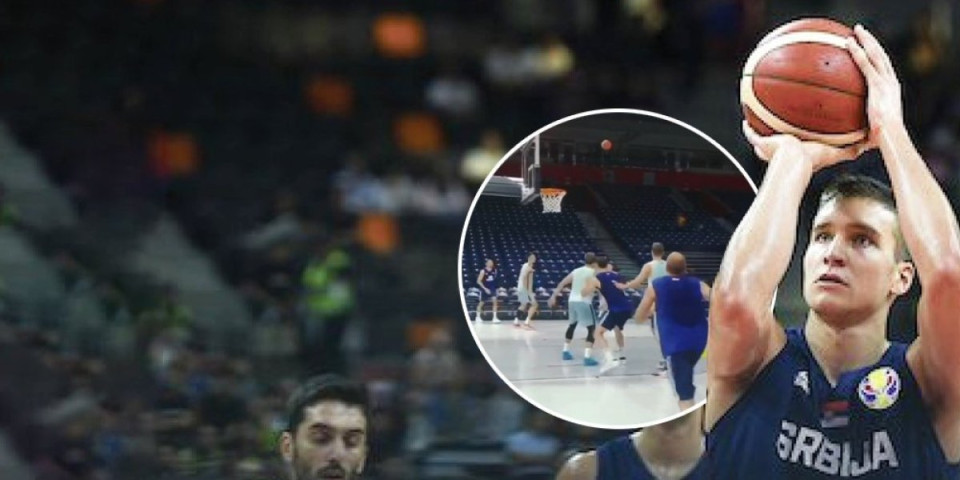 Leti perje "orlova"! Evo kako je bilo na poslednjem treningu srpskih košarkaša pred put! (VIDEO)