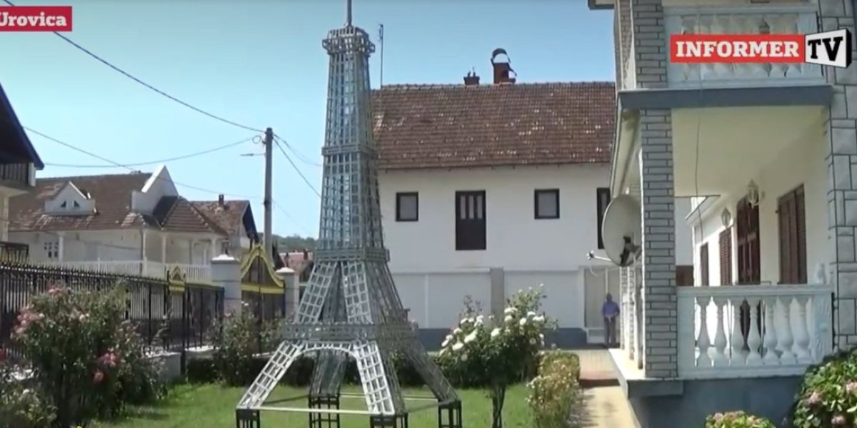 Ovo je srpska Ajfelova kula - Napravio toranj u svom dvorištu da ga podseća na Pariz