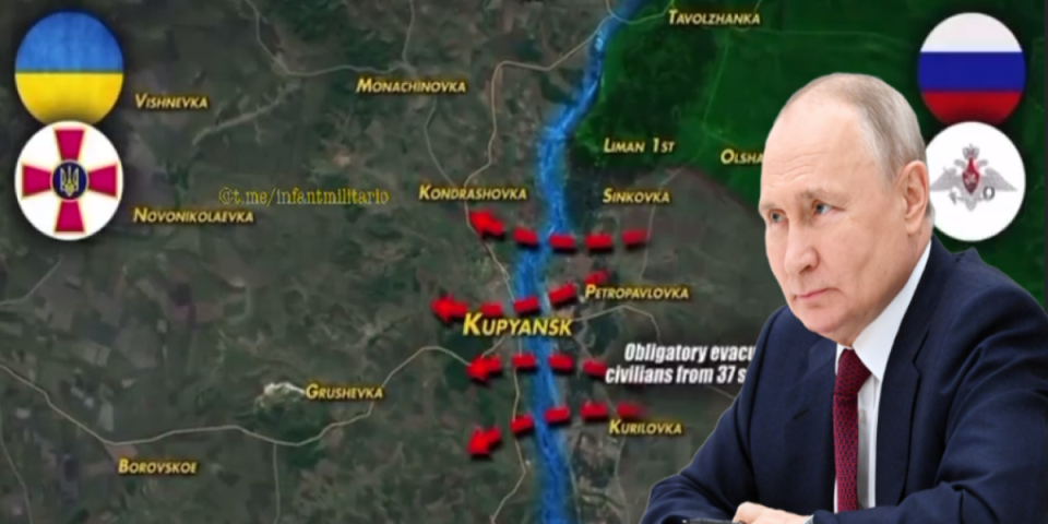 (MAPA) Panika u Kupjansku, dolaze Rusi! Ukrajinci beže pred nezadrživim naletom ruskih snaga!