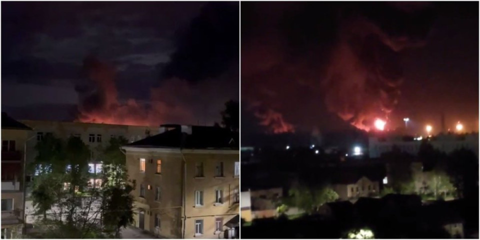 Brutalna odmazda Ukrajinaca, gori ruski aerodrom! "Iljušini" u plamenu, kanonada PVO nad gradom, nisu uspeli... (VIDEO)