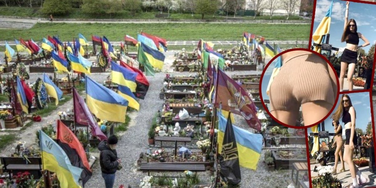 Skandal trese Ukrajinu! Dve sestre tverkovale na groblju poginulih vojnika gde im je sahranjen i otac (FOTO/VIDEO)