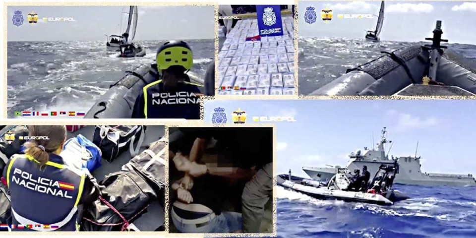 Desant na Balkanski kartel! Ovako je usred Atlantika zaplenjeno 2,7 tona kokaina (VIDEO)