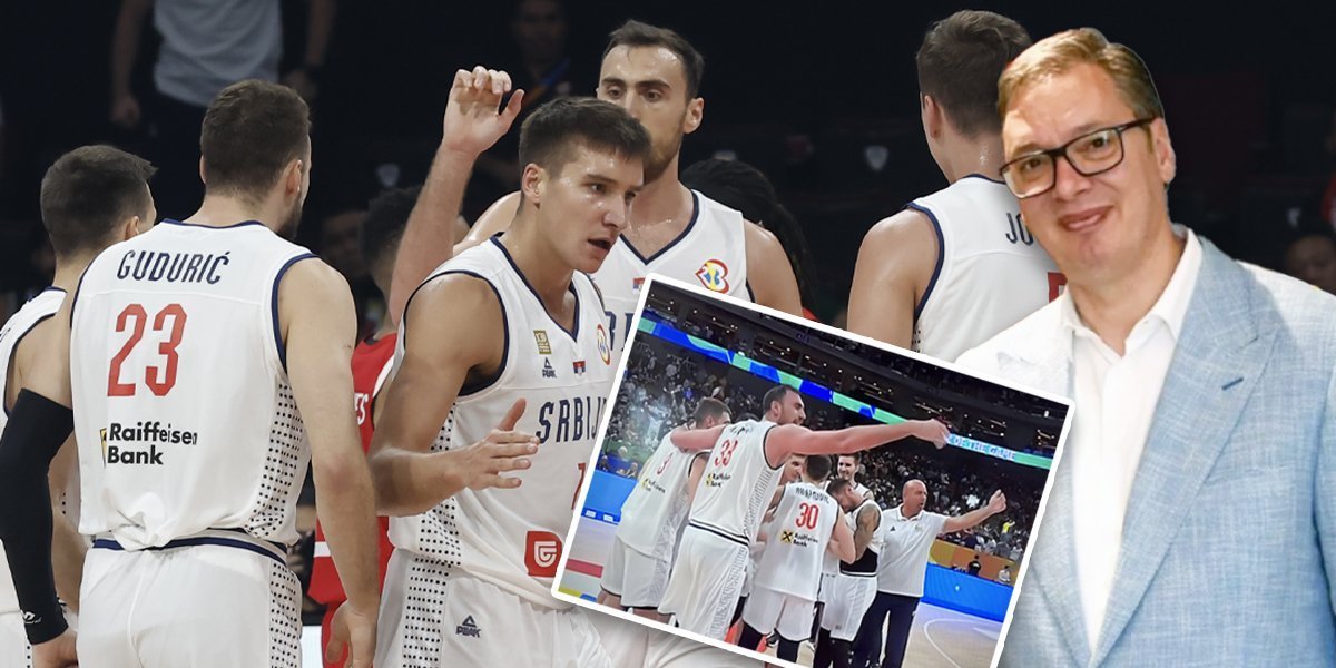 Srećno u finalu i osvojite zlato za Srbiju! Predsednik čestitao košarkašima, poslao poruku i Boriši Simaniću! (FOTO)