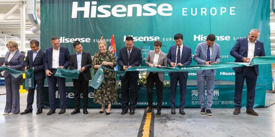 Brnabićeva otvorila treću fabriku Hisense u Valjevu: Posao za više od 1.000 ljudi