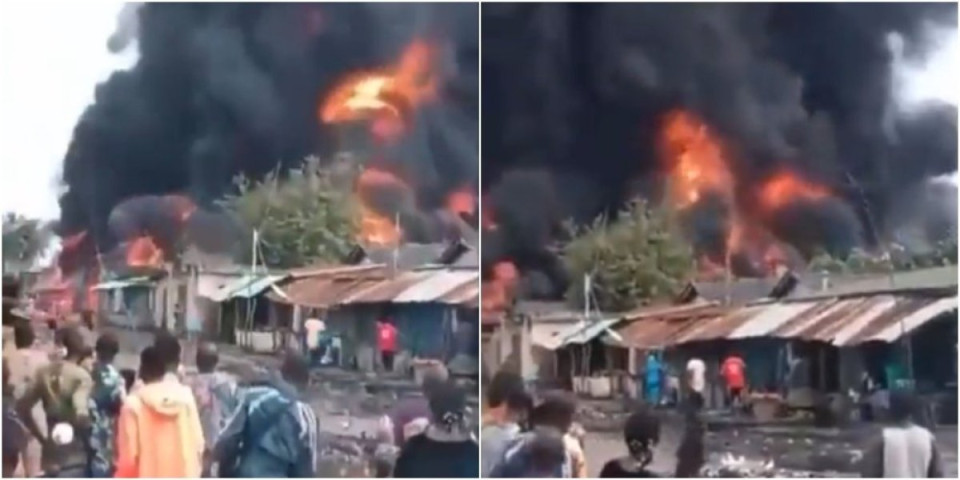 (VIDEO) Vatra progutala prodavnicu: U stravičnom požaru u Beninu nastradao veliki broj ljudi!