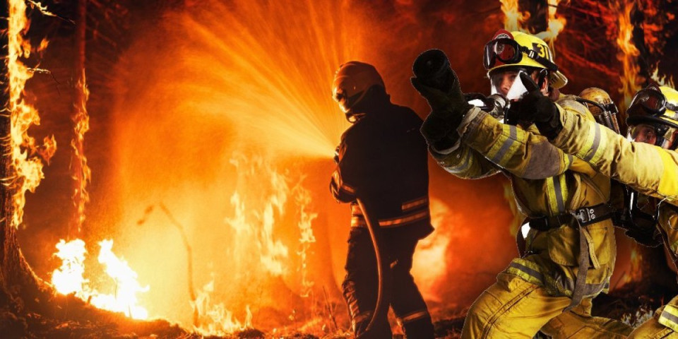 Bukti požar u Somboru: Stambeni objekat u plamenu, vatrogasci pokušavaju da obuzdaju vatrenu stihiju