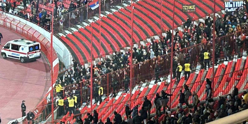 Crnogorci lomili stolice, a onda ostali bez zastave, pa krenuli u obračun s našim navijačima (VIDEO)