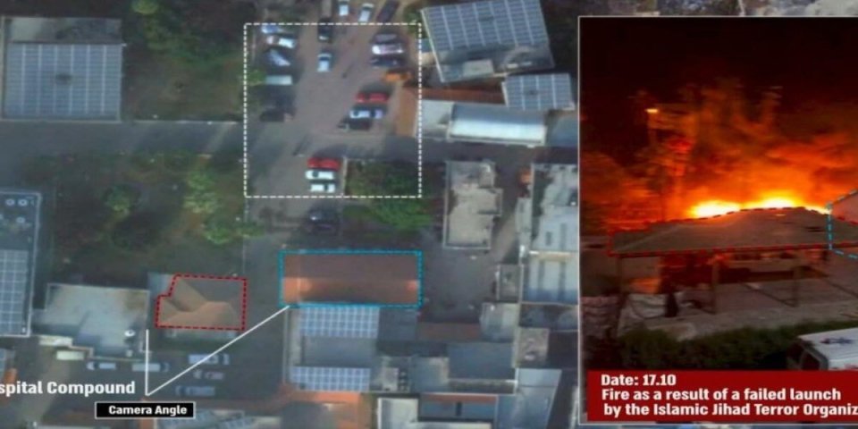 (VIDEO) Gde je krater?! Nešto čudno se dešava u Gazi! Izrael objavio snimak sa mesta udara u bolnicu, munjevito se širi mrežama!