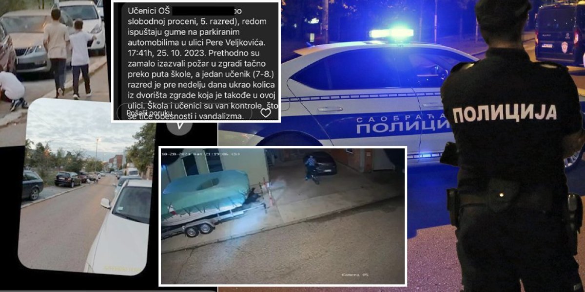 "Buše gume, kradu, lome šoferke..."! Maloletni vandali haraju Beogradom, a sve zbog izazova na TikToku (FOTO)