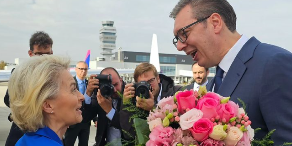 "Očekuju nas celodnevni razgovori" - Vučić dočekao fon der Lajen na aerodromu