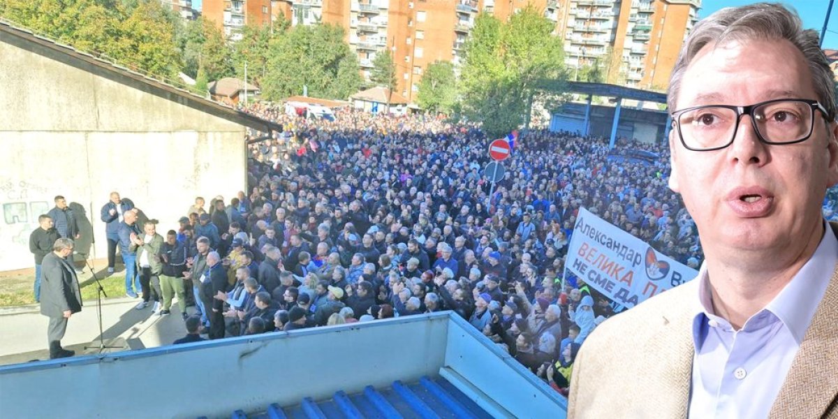 Vučić pozdravio ljude koji nisu mogli da uđu u halu! (VIDEO)
