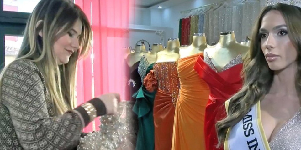 (VIDEO) Ovo je haljina za misicu! Ručno šivena 30 dana! Pet metara čipke, 5.000 kristala...
