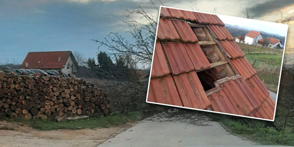 Vetar uzeo maha u Zlatiborskom okrugu! Tokom noći izvaljena stabla blokirala puteve - Krovovi uništeni! (FOTO)