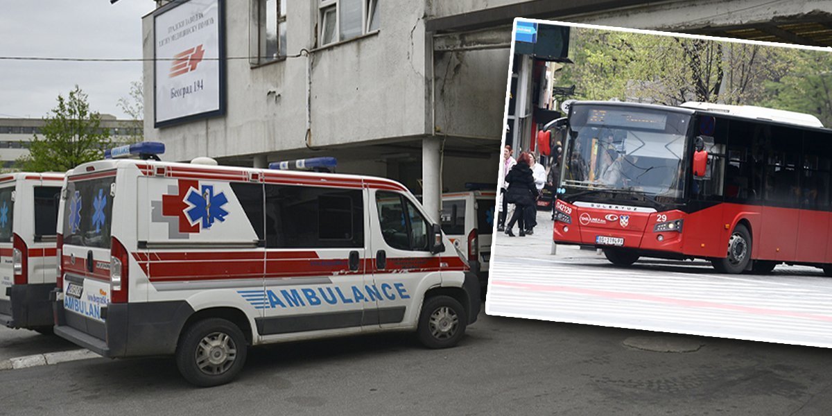 Autobus udario pešaka u Sremčici! Ima teške povrede glave, Hitna pomoć na licu mesta