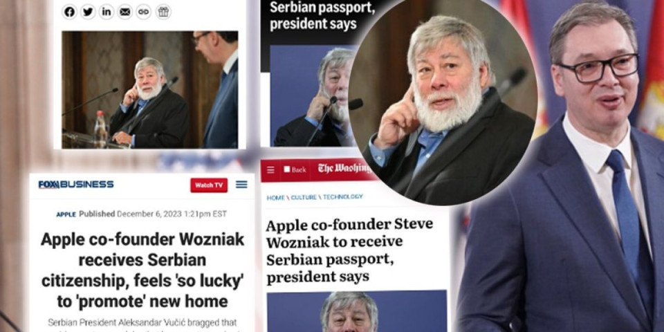 Sastanak Vučića i Voznijaka svetska vest! Najugledniji mediji pišu o poseti kompjuterskog genija Srbiji