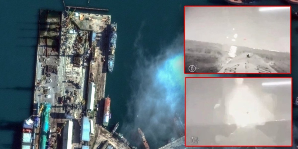 (VIDEO) Šta je ovo?! Živa vatra pada po ruskim brodovima! Ukrajina upotrebila monstruozno oružje kod Sevastopolja!