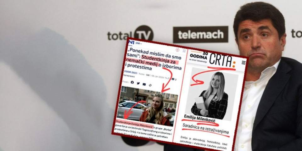 Nemački i Šolakovi mediji uposlenicu CRTE predstavljaju kao studentkinju!