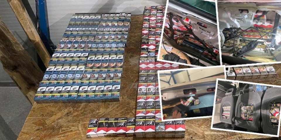 Sve šupljine u automobilu zapušio paklicama cigareta: Pokušaj šverca otkriven na graničnom prelazu Batrovci