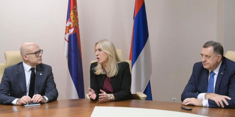 Prioritet negovanje saradnje Srbije i RS! Sastanak ministra Vučevića sa Cvijanović i Dodikom u Istočnom Sarajevu