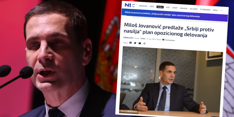 Miloš Jovanović želi da se nametne kao vođa prozapadne opozicije!