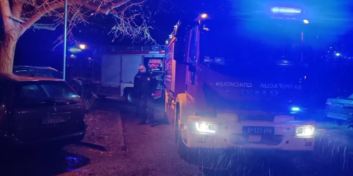 Ugašen požar u Zemunu: Policija i vatrogasci i dalje na licu mesta