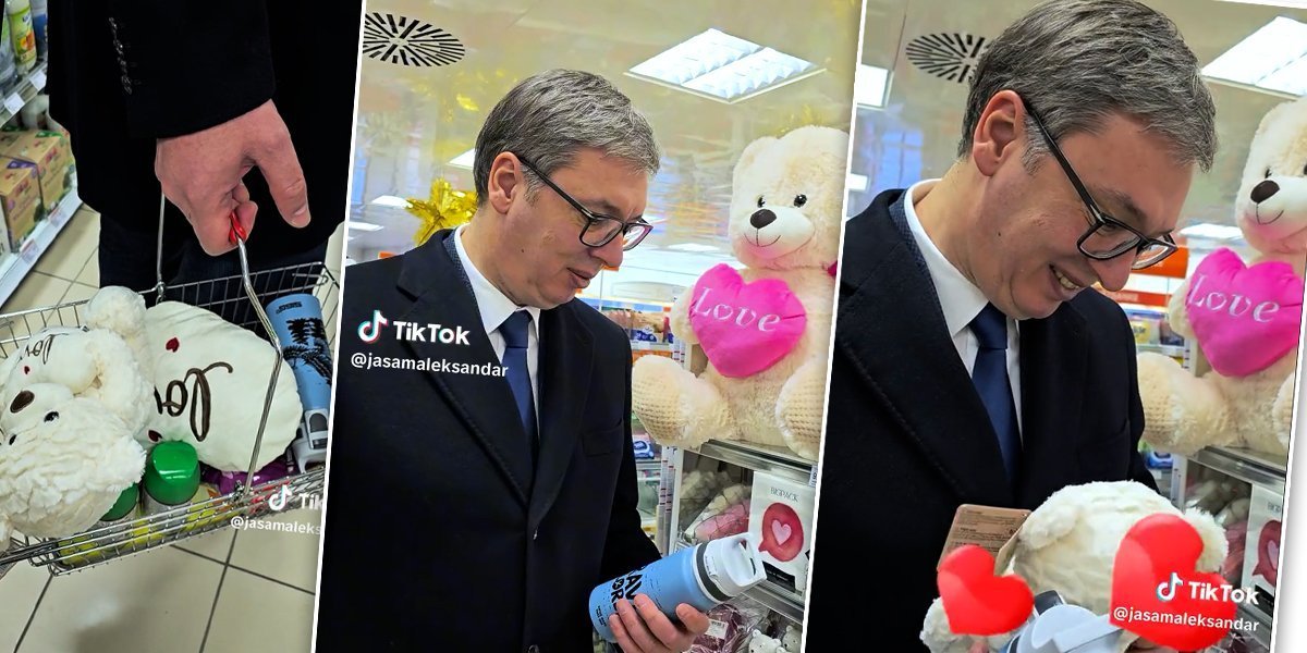 Ja ne umem da kažem "volim te", pa neka bar pročitaju... Predsednik Vučić kupio poklone deci (VIDEO)
