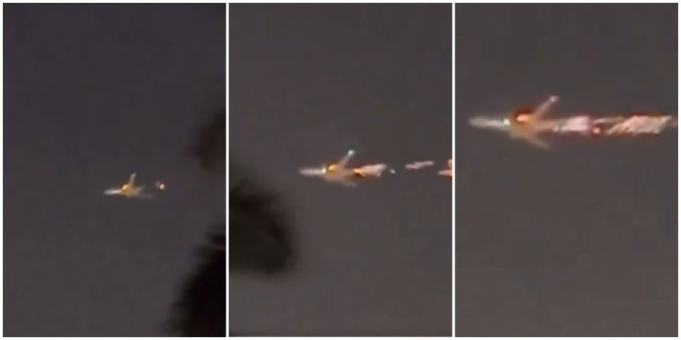 Pojavio se jezivi snimak drame na nebu! Boing 747 se zapalio u vazduhu! (VIDEO)