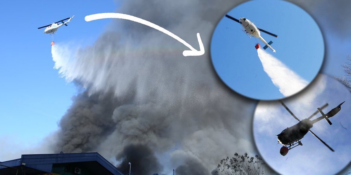 Najnoviji snimci sa lica mesta! Čak tri helikoptera gase požar: Strahuje se od eksplozije velike količine plinskih boca (VIDEO)