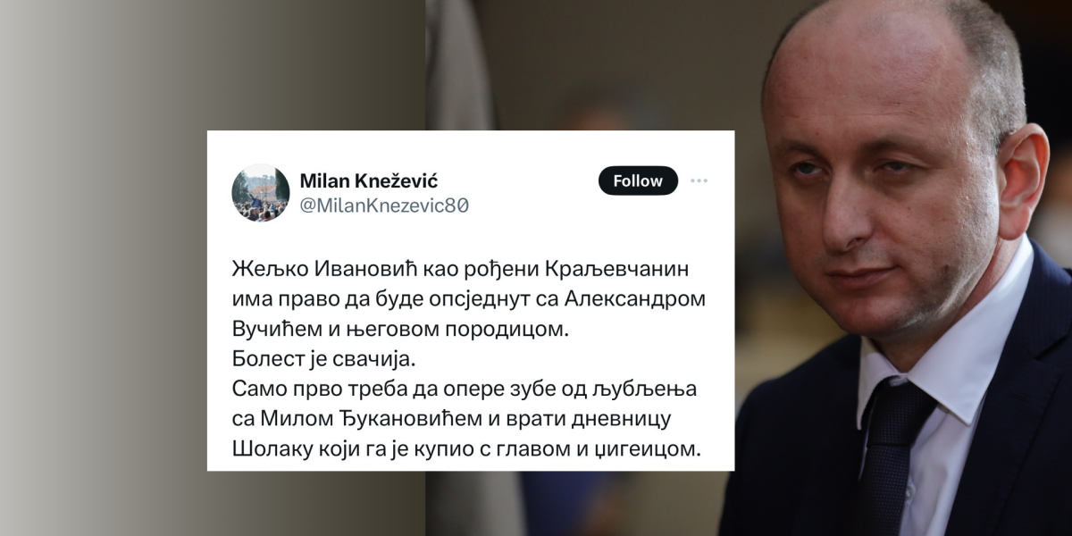 Knežević urnisao Šolakovog urednika Vijesti: Ivanović prvo treba da opere zube od ljubljenja sa Milom Đukanovićem!