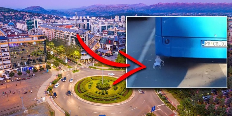 Šou u Podgorici! Vozač iz automobila primetio nešto jako čudno na gradskom autobusu, nema dalje! (VIDEO)