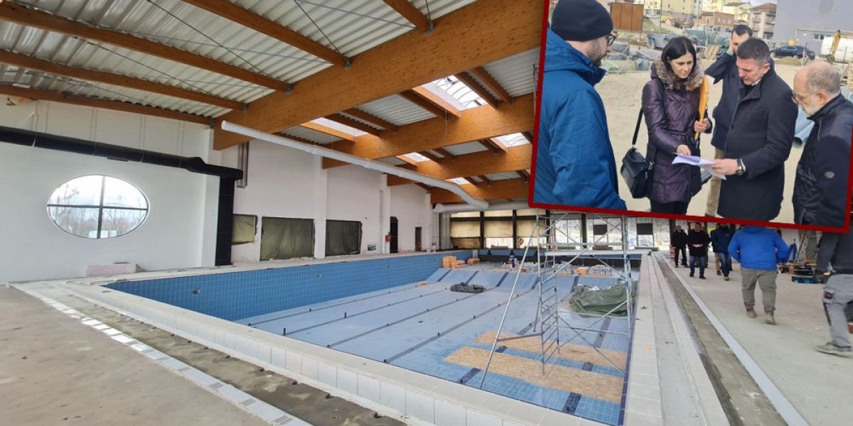Još malo i gotovo! Ovaj grad u Srbiji dobija novi zatvoren bazen (FOTO)