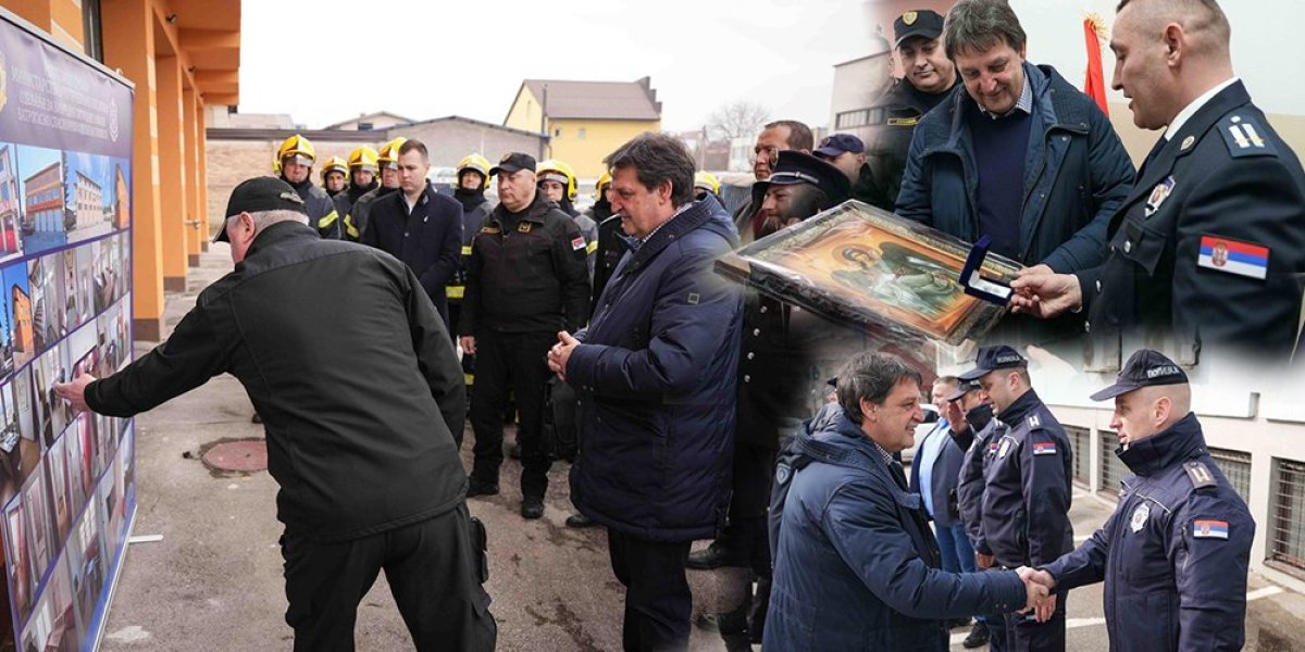 Nastavak ulaganja u MUP! Bratislav Gašić obišao vatrogasce-spasioce u Prijepolju i Požegi (FOTO)