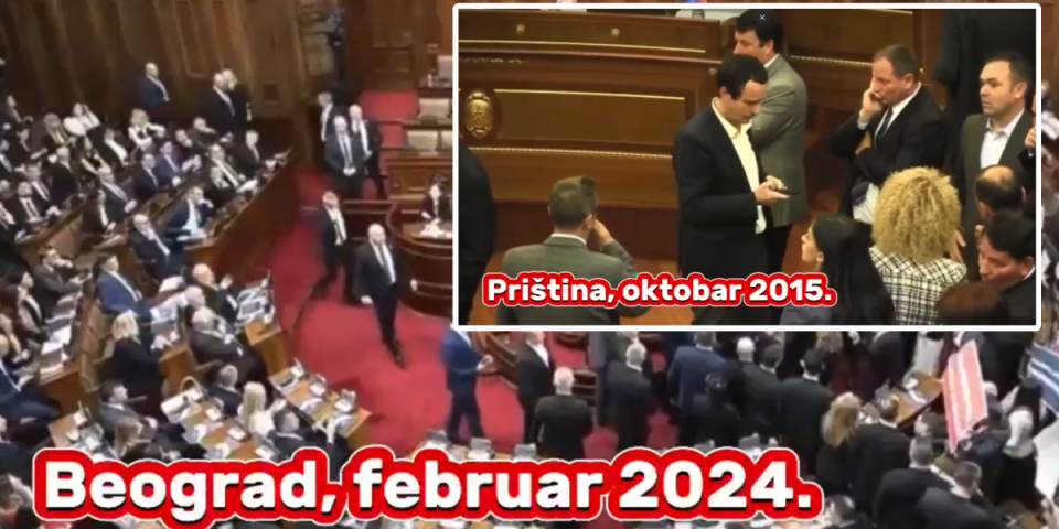 (VIDEO) Beograd - februar 2024, Priština - oktobar 2015: Ovaj snimak mora da vidi cela Srbija!