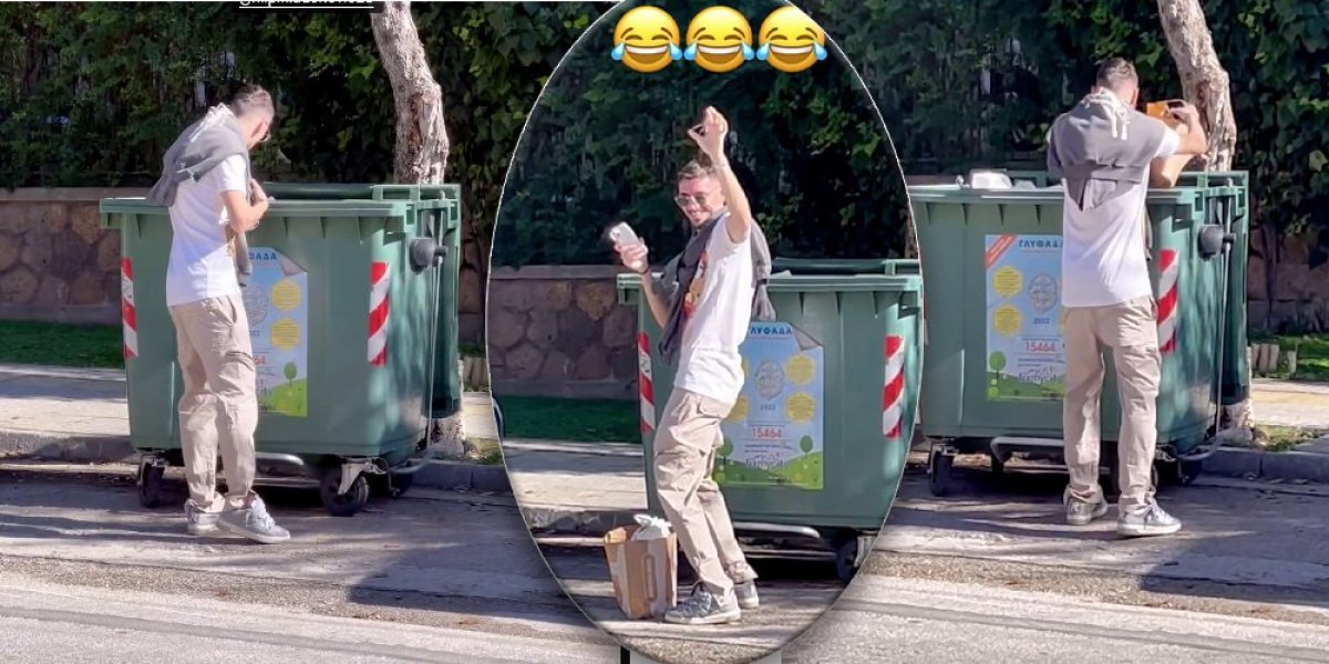Šok! Reprezentativac Srbije uhvaćen kako rovari po kontejneru! (VIDEO)