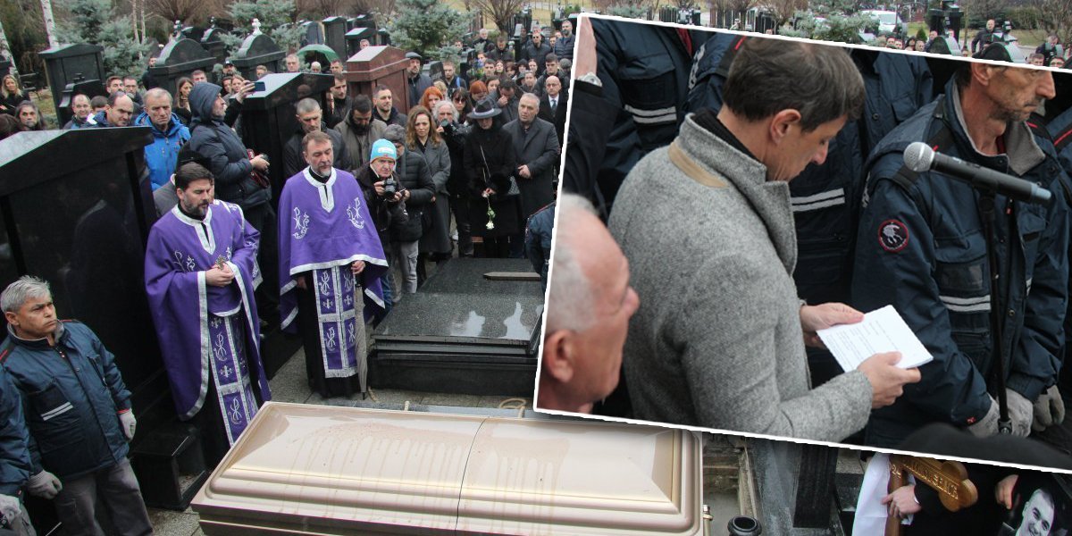 Potresan govor Ace Stojanovića na sahrani Milojevića! Čuvenom komentatoru drhtao glas (FOTO/VIDEO)