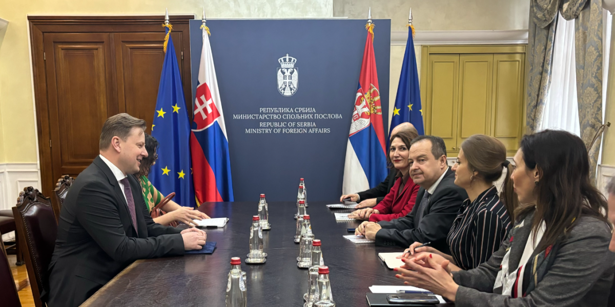 Ministar Dačić primio novoimenovanog ambasadora Slovačke (FOTO)