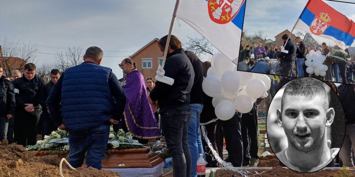 Beli baloni, srpska zastava! Ovako su se porodica i prijatelji oprostili od Stefana (FOTO/VIDEO)