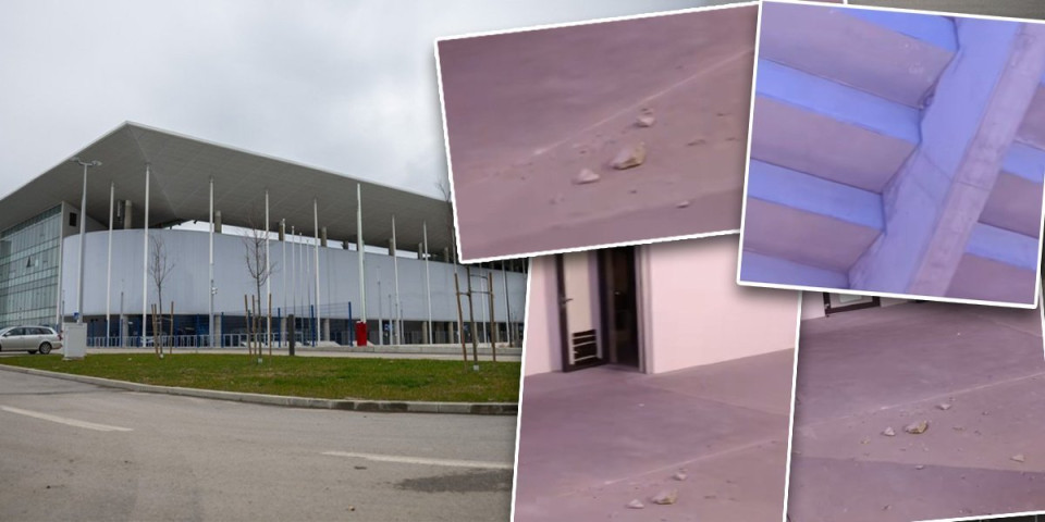 Umalo tragedija u Hrvatskoj! Odlomio se beton na stadionu, kamenje palo na metar od ljudi! (FOTO/VIDEO)