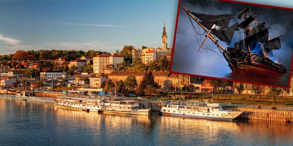Gusari "okupirali" Beograd! Njihov brod usred prestonice izazvao pometnju!