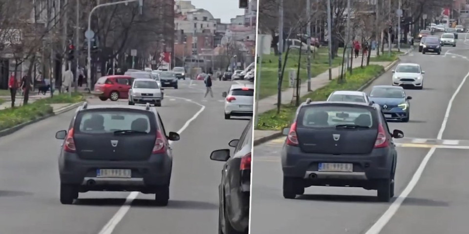 "Samo da ne povede nekog nedužnog sa sobom": Vozač pretiče preko pune linije dok mu u susret idu automobili (VIDEO)