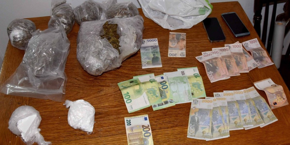 Zaplenjen kokain i marihuana: Uhapšeni dileri u Subotici