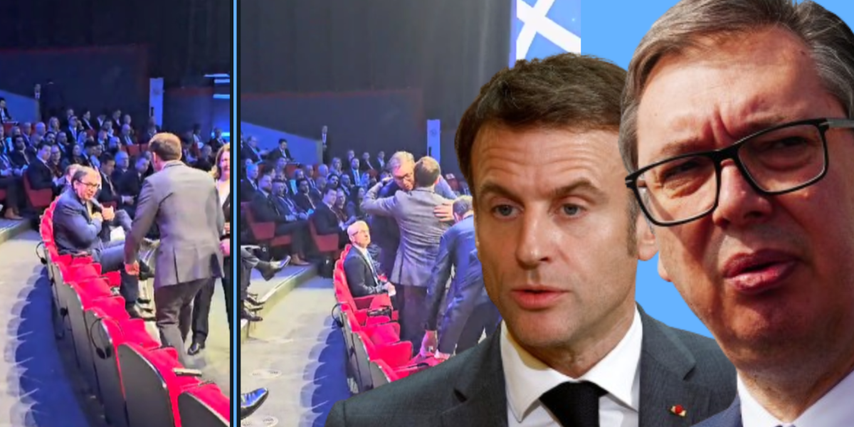 (VIDEO) Srdačan susret u Briselu: Vučić razgovarao sa Makronom!