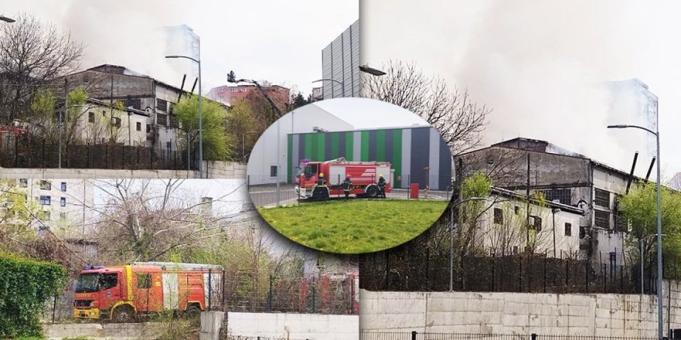 Snimak jezivog požara na Konjarniku! Gori napuštena fabrika (FOTO/VIDEO)