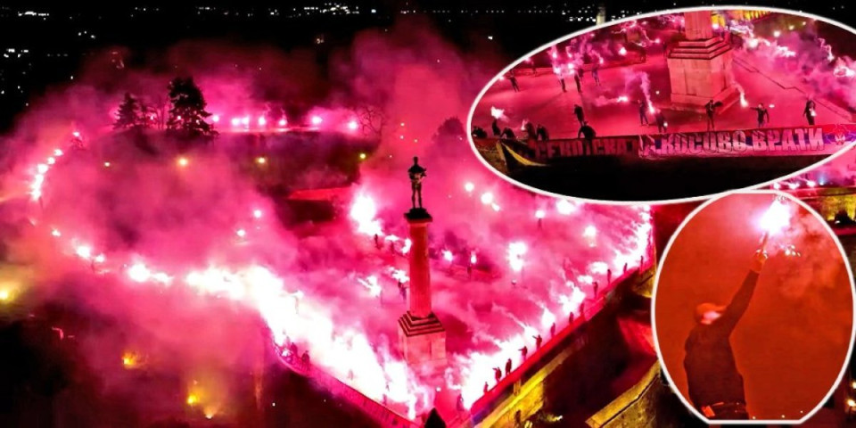 Beograd pamti srcem! Nestvarni prizori na Kalemegdanu, tačno u ponoć zasvetlela tvrđava: Slava našim herojima (VIDEO)