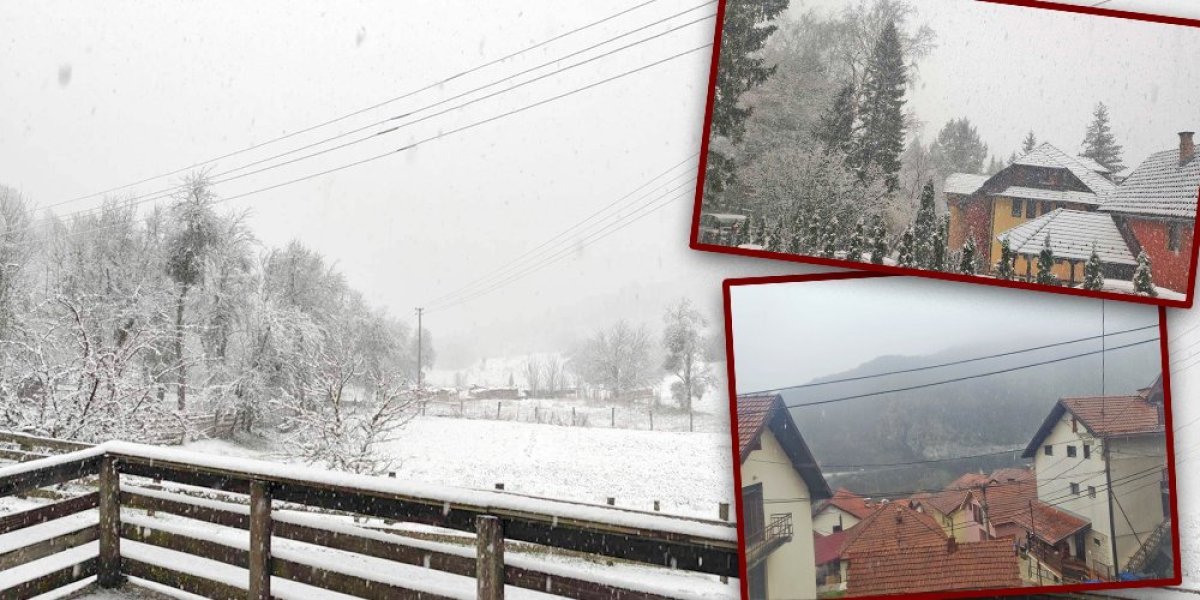 "Sneg pade na behar na voće" Zlatibor i Tara su danas obeleli: Evo gde još u Srbiji pada sneg!