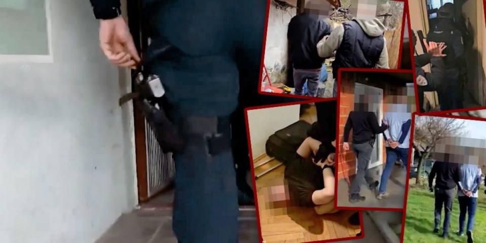Snimak hapšenja pedofila! Specijalci ih privodili u gaćama